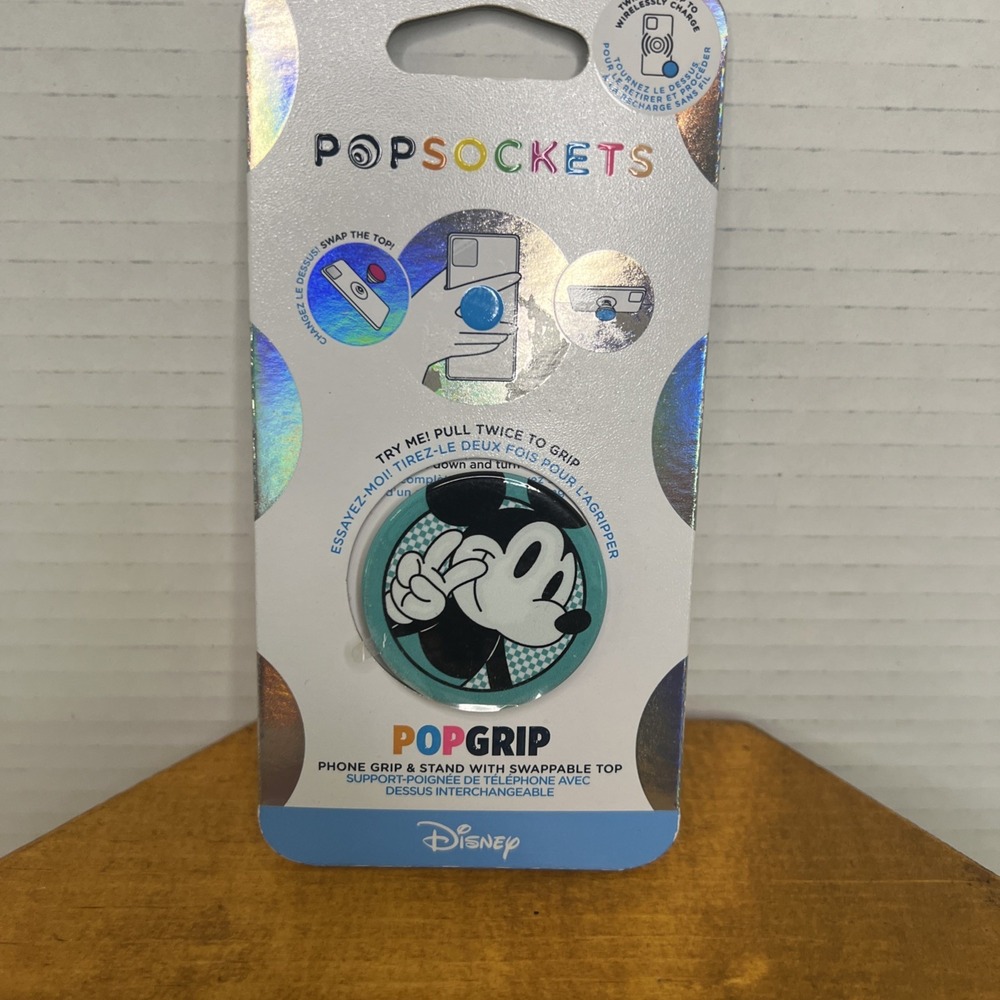 Popsockets DISNEY Mickey‎ Mouse Peace Out CLASSIC New Retro Grip Stand Popgrip
